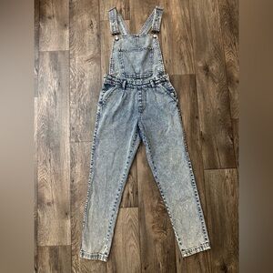 House Acid Wash Cotton Denim Overalls Jumpsuit Women’s Size EU 32/ US 0 Blue